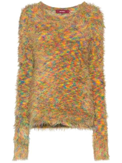 Sies Marjan Long-sleeve Crewneck Fuzzy Jumper In Multicolour