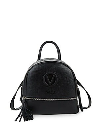 Valentino By Mario Valentino Xavier Leather Backpack In Black