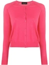 Roberto Collina Crew Neck Cardigan In Pink