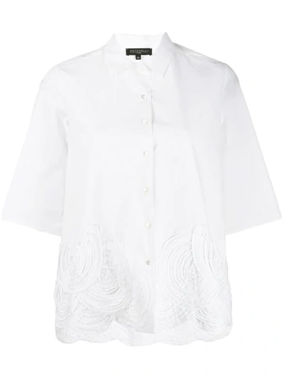 Antonelli Cropped Sleeve Shirt - White