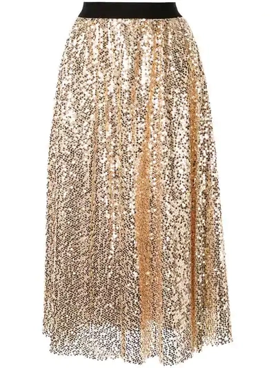 In The Mood For Love Tailer Skirt - Gold