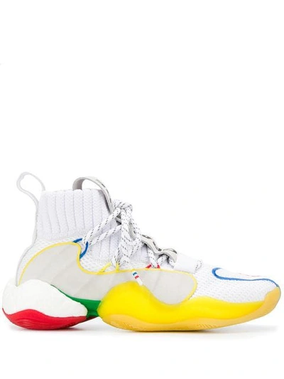 Adidas Originals By Pharrell Williams Crazy Byw Lvl X Pharrell Williams Hi Tops In White