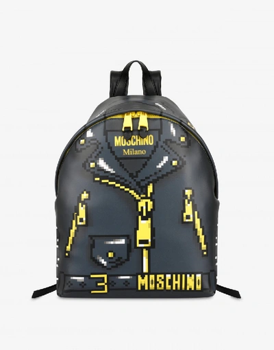 Moschino Backpack Pixel Capsule In Lead