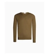 John Smedley Lundy Wool Jumper In Khaki