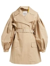 Moncler Belted Cotton-twill Trench Coat In 040 Tan