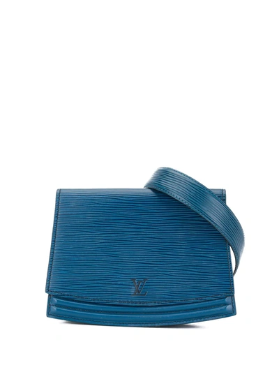 Pre-owned Louis Vuitton 1991  Tilsitt Belt Bag In Blue