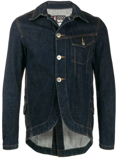 Pre-owned Jean Paul Gaultier Vintage 'jpg' Denim Jacket In Blue