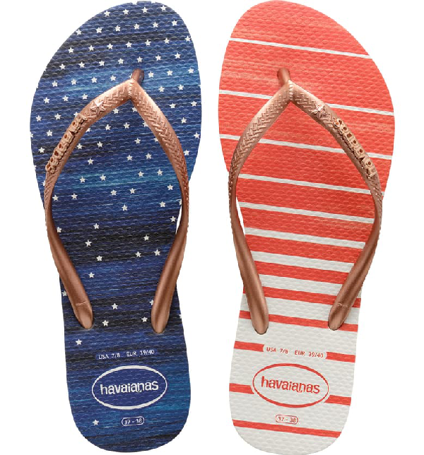 slim white havaianas flip flops