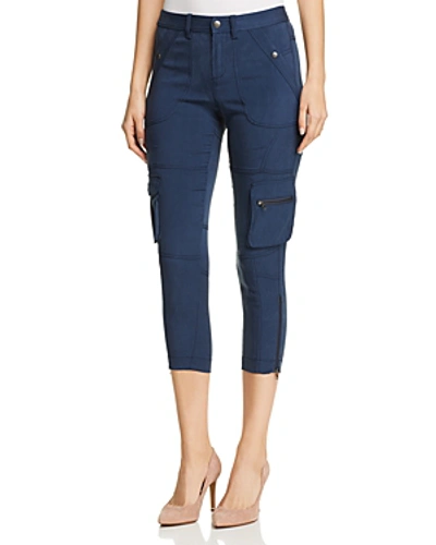 Go By Go Silk Cropped Utility Pants In Ink