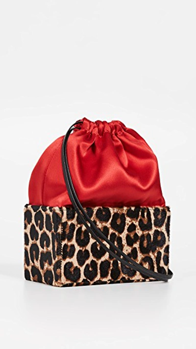 Altaire Box Bag In Cheetah/red
