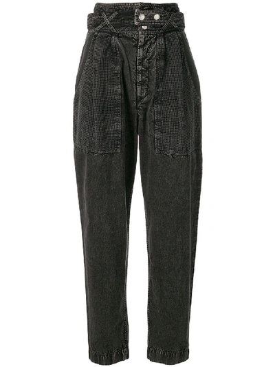Isabel Marant Turner High-rise Tapered-leg Jeans In Black | ModeSens
