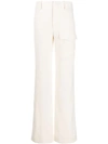Chloé Flat Pocket Trousers - Neutrals