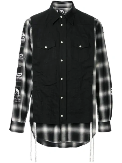 Takahiromiyashita The Soloist Charles Peterson Plaid Shirt In Black