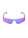 Balenciaga 99mm Wraparound Sunglasses In Violet