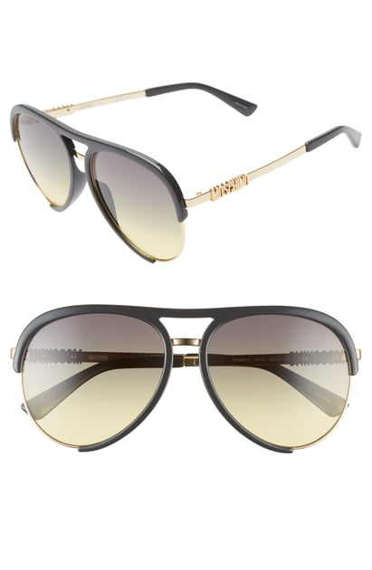 moschino aviator sunglasses