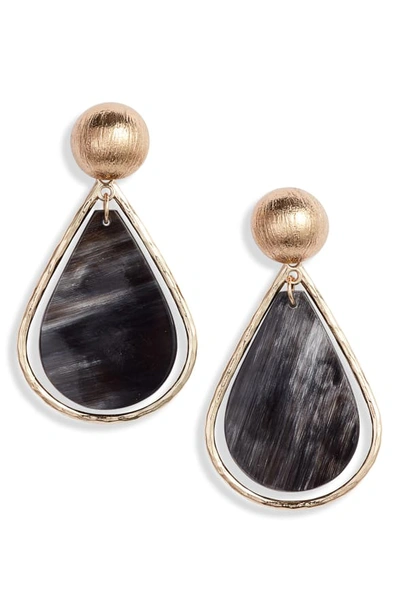 Akola Cleo Drop Earrings In Black