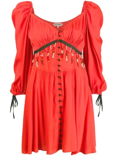 Giacobino Bead Embellished Dress In Pink