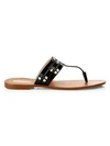 Kate Spade Carol Spades Studded Leather Sandals In Pale Gold