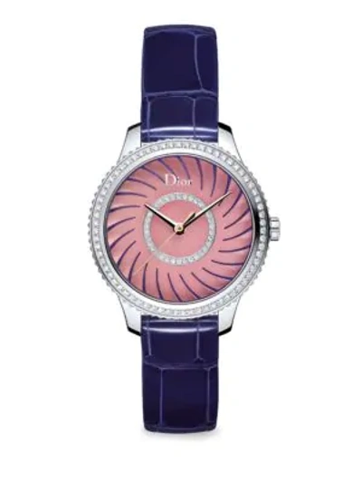 Dior Viii Montaigne Ligne Corolle Watch In Pink