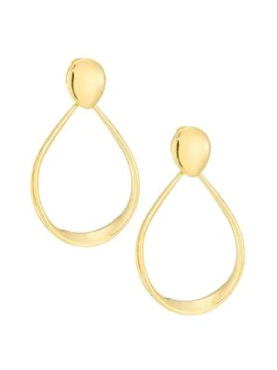 Alberto Milani Millennia 18k Yellow Gold Oval Door Knocker Earrings