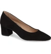 Paul Green Women's Tammy Block-heel Pumps In Black Suede