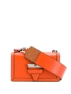 Loewe Barcelona Small Leather Shoulder Bag In Orange