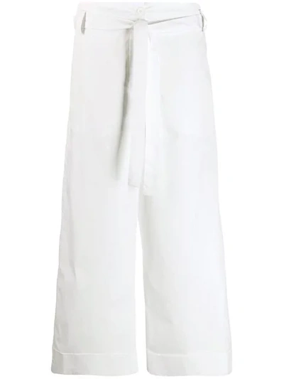 Nehera Porri Poplin Wide-leg Trousers In White
