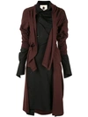 Aganovich Deconstructed Jersey Shirt Dress In Brown