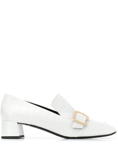 Erdem Buckled Loafers In White