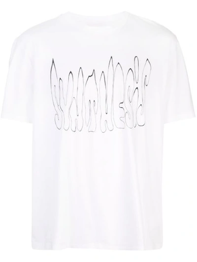 Our Legacy Contrast Print T-shirt In White