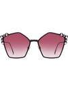 Fendi Oversized Sunglasses In Purple