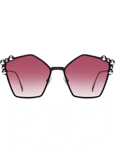 Fendi Oversized Sunglasses In Purple