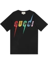 Gucci Oversize T-shirt With  Blade Print In Black