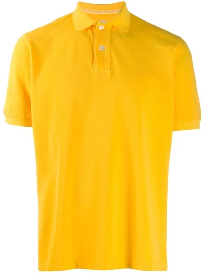 Eleventy Classic Polo Shirt In Yellow