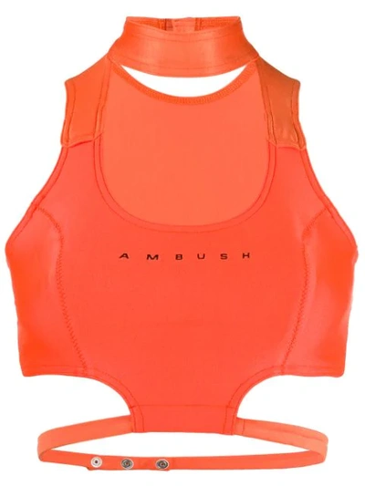 Ambush Waves Bikini Top In Orange