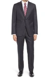 Hickey Freeman Infinity Classic Fit Solid Wool Suit In Navy