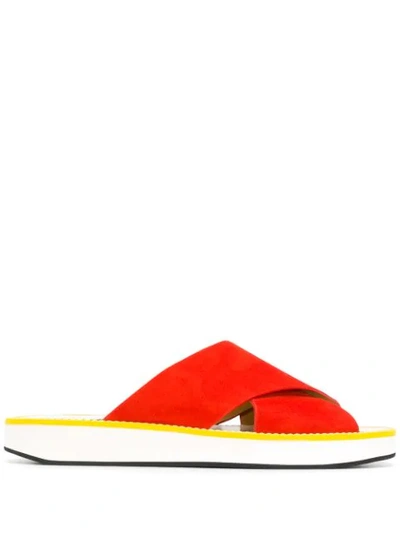 Flamingos Mama Sandals In Orange