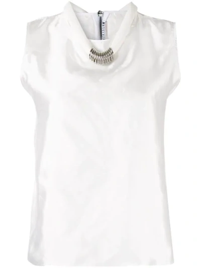 Maticevski Necklace Blouse In White