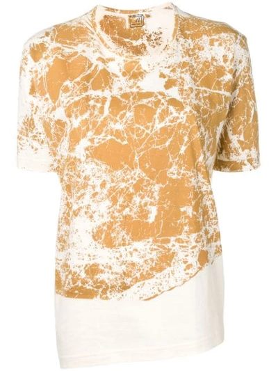 Anntian Stone Print T-shirt - White In White