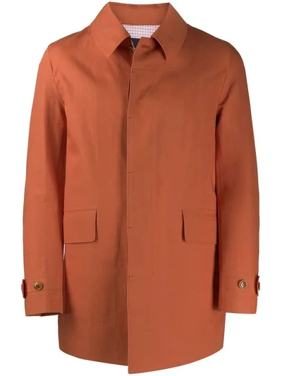 Pre-owned Comme Des Garçons Boxy Buttoned Jacket In Orange