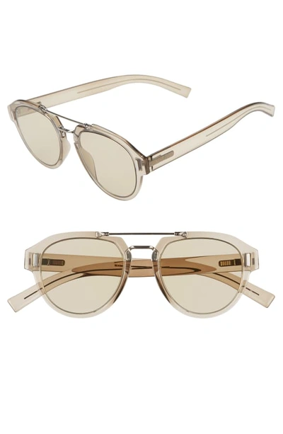 Dior Fraction5 50mm Sunglasses In Mud / Green