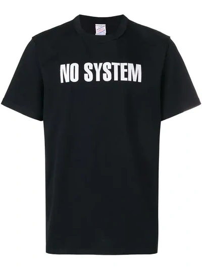Yang Li 'no System' T-shirt In Black