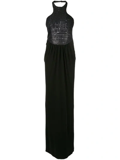 Tom Ford Verziertes Neckholder-kleid In Black