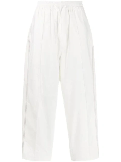 Y-3 Luxe Track Trousers In White