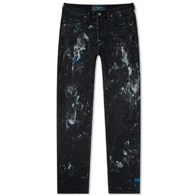 Lost Daze Straight Leg Painter Jean In Black