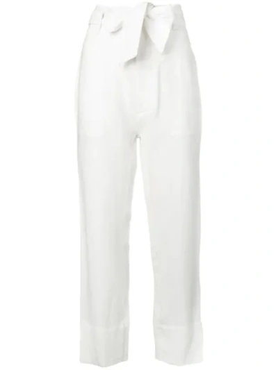 Le Kasha Amman Bow-tie Trousers In White