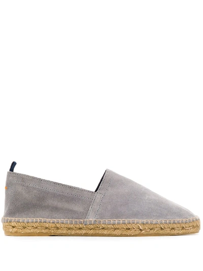 Castaã±er Round Toe Espadrilles In Grey