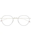 Thom Browne Round-frame Silver-tone Optical Glasses