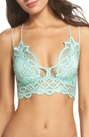 Free People Intimately Fp Adella Longline Bralette In Spring Mint