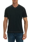 Robert Graham Traveler V-neck T-shirt In Jet Black